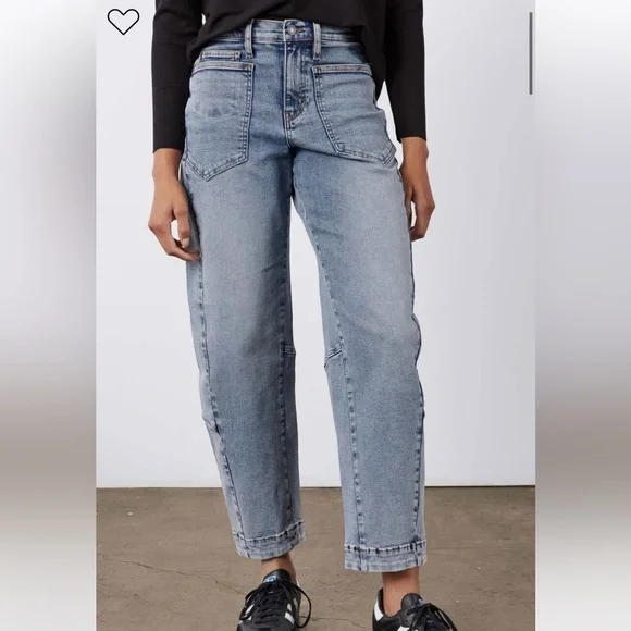 Ruti THE PETITE SLOUCHY JEANS 2.0 in Vintage Wave 8P NWT - Picture 1 of 5